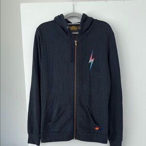 Aviator Nation Navy Zip Up Jacket